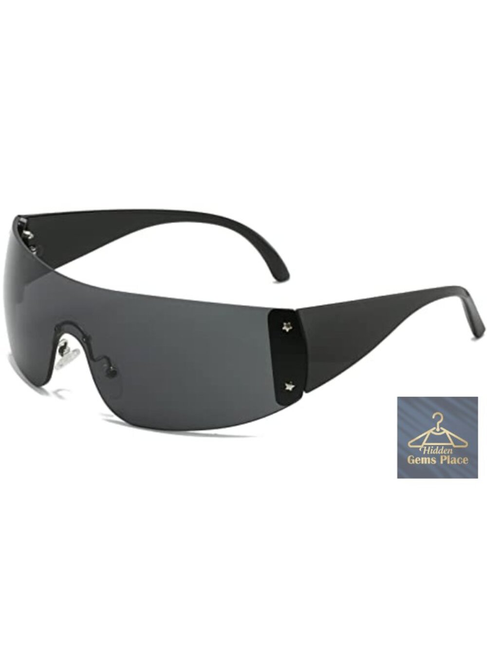 Oversized Y2K Wrap Sunglasses UV400 Protection Unisex